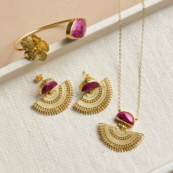 Malabar gold ruby sets deals