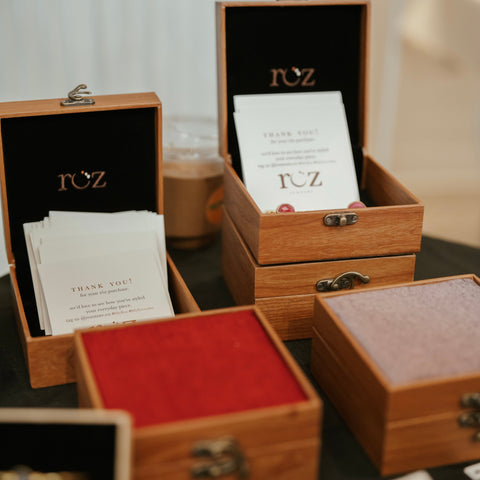 Wooden keepsake boxes
